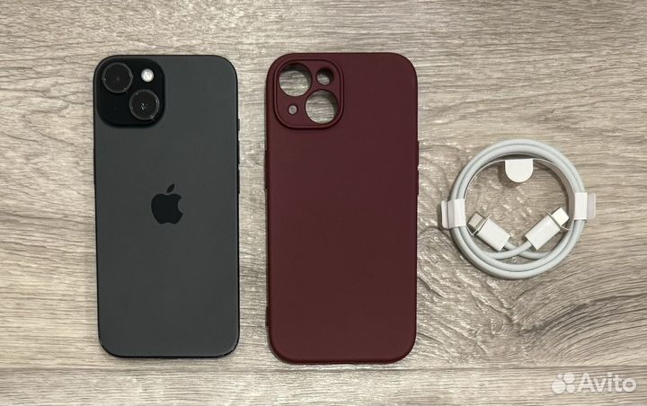 iPhone 15, Black, 128GB (Sim+eSim)