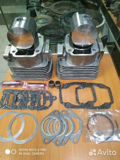 Цилиндро-поршневая группа снегохода Рысь