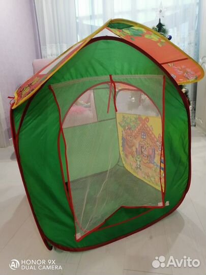 Палатка детская теремок