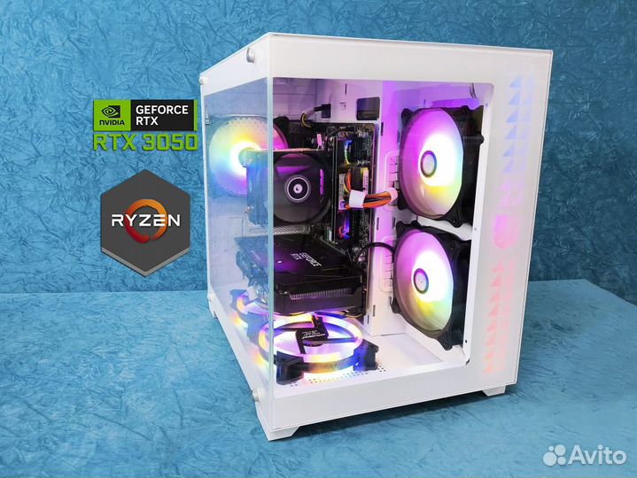 Игровой компьютер RTX 3050 / Ryzen 5 2600 / 32Gb