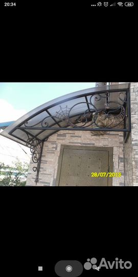 Кованый навес