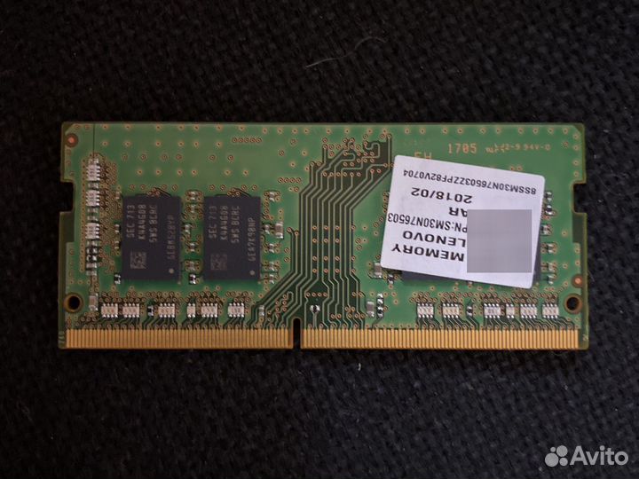 Оперативная память 2400 T, DDR4 - 4 gb samsung