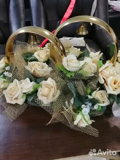 Свадебные украшения на машину