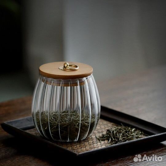 Банка емкость для хранения сыпучих продуктов, чая