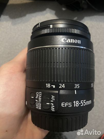 Объектив Canon EF-S 18-55mm f/3.5-5.6 III, черный