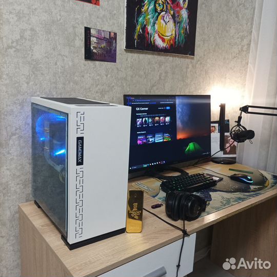 Игровой компьютер Intel core i5 4570, 1050ti 4gb