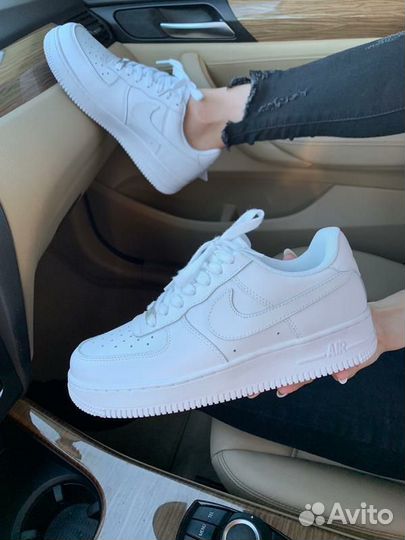 Кроссовки женские nike air force 1 белые