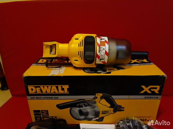 Аккумуляторный пылесос dewalt DCV501LN