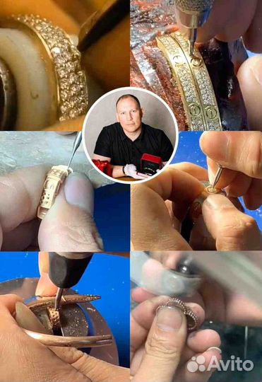 Cartier золотой браслет с бриллиантами