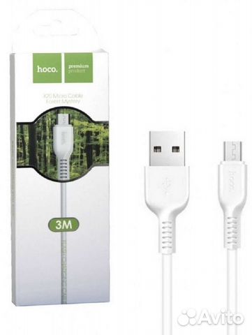 Кабель Hoco USB-microUSB 3 метра