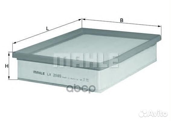 Фильтр воздушный lx2085 Mahle/Knecht