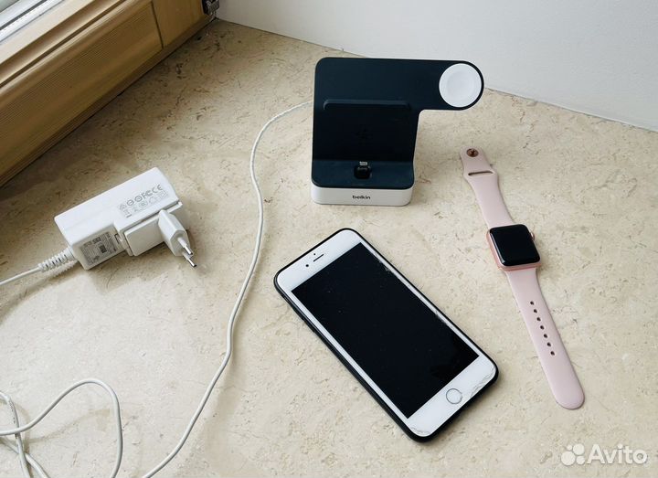 Зарядная станция Belkin 2в1 для iPhone/AppleWatch