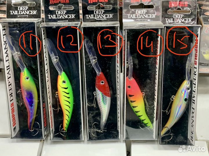 Троллинговые воблеры Rapala Deep Tail Dancer 9 см