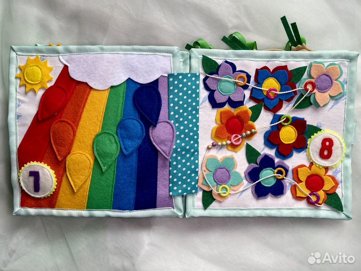 Книжка из фетра развивающая