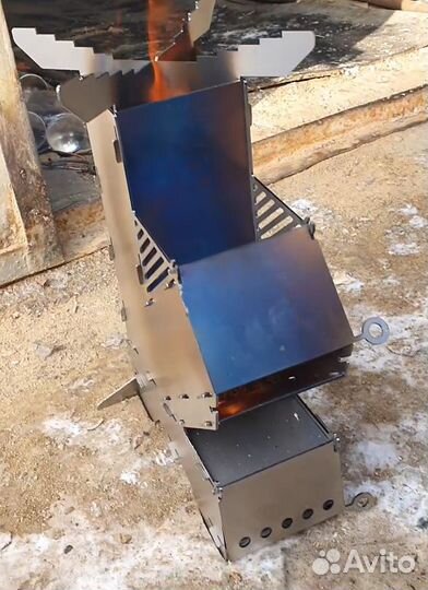 Походная печь (щепочница)