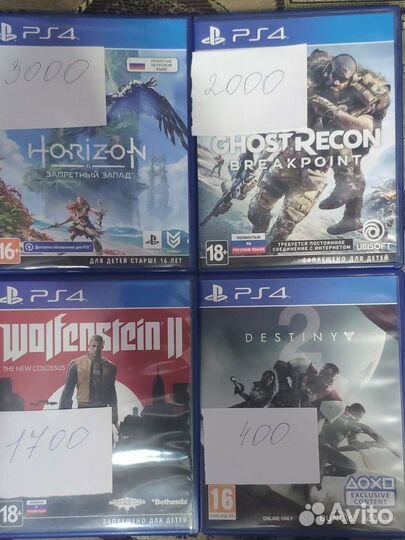 Игры для приставок ps4