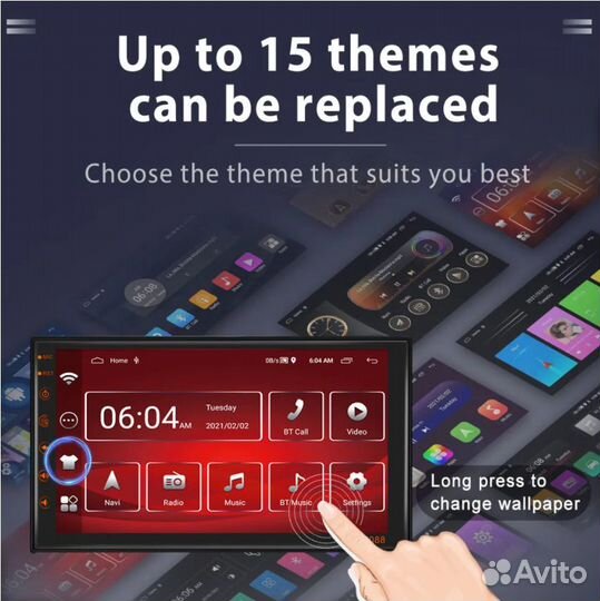 Автомагнитола андройд 10-11 2 гига