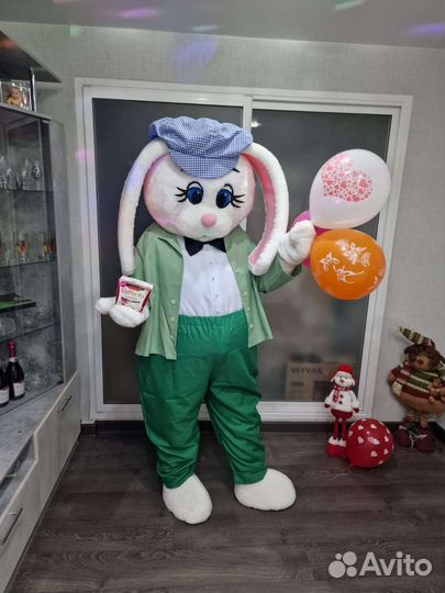 Ростовая кукла зайка Боня-Милли, мишутка Мотя