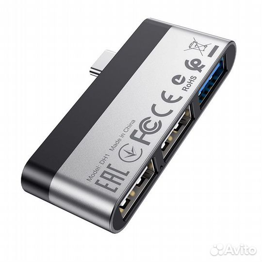 USB Hub 3 порта\ usb концетратор USB3.0 Type-C DH1