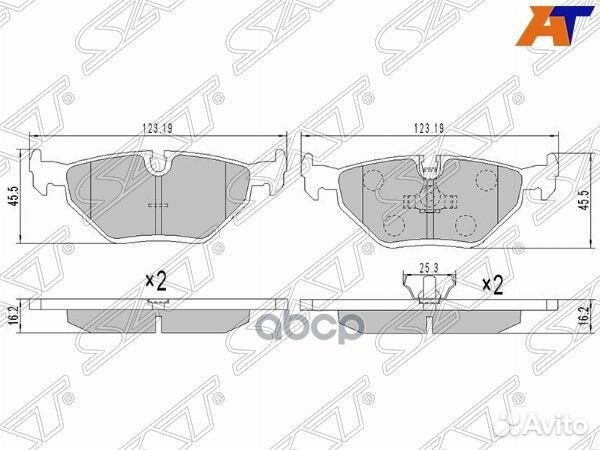 Колодки тормозные зад BMW 3 E46-E36 ST-34216778