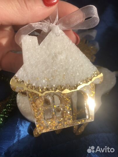 Елочные игрушки из эпоксидной смолы