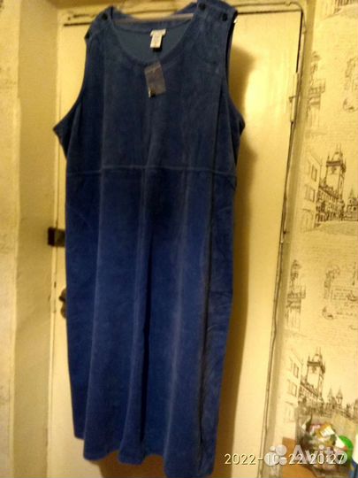 Вельветовый сарафан большого размера