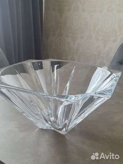 Ваза для фруктов хрусталь