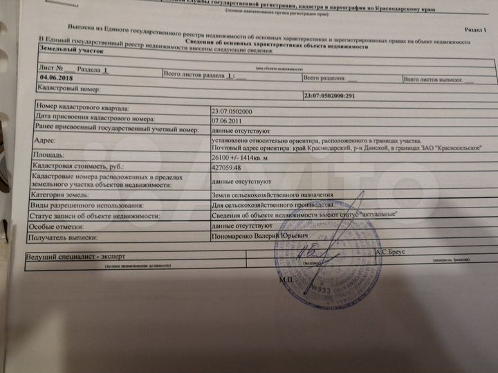 Участок 2,61 га (СНТ, ДНП)