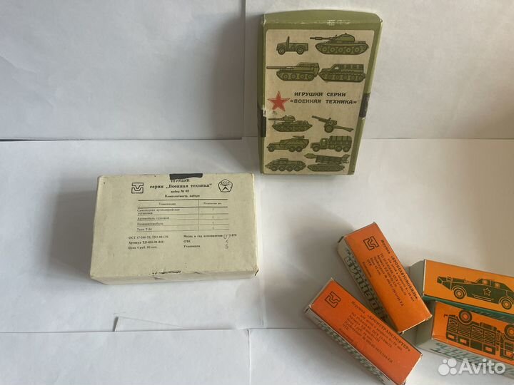 Игрушка набор Тульской военной техники СССР
