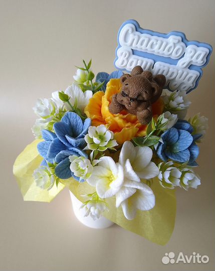 Букет из мыла ручной работы. Подарок