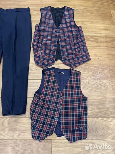 Штаны школьные + жилетки 134 размер