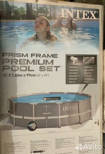 Каркасный бассейн 366х99 intex
