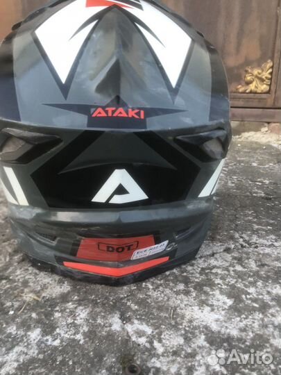 Мото шлем кроссовый