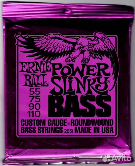 Ernie ball Wound Slinky Power струны для бас-гитар