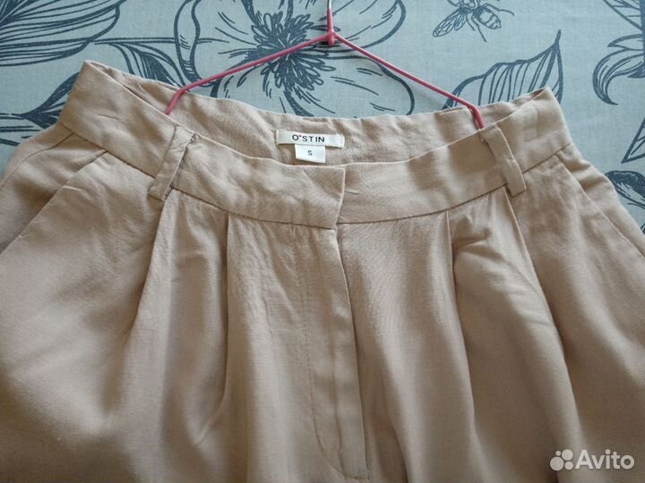 Летние женские шорты из вискозы и льна