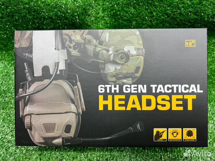 6TH GEN tactical headset тактическая гарнитура, зв