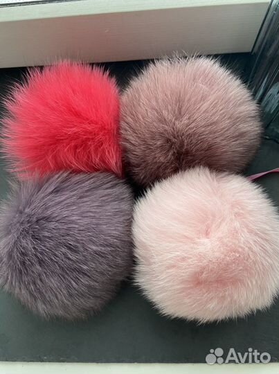 Помпон из натурального меха