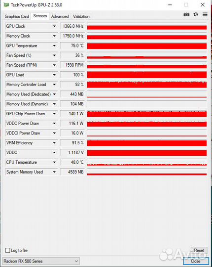 Видеокарта sapphire RX580 4gb