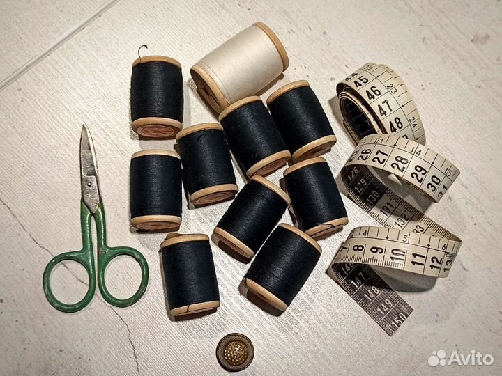 Нитки швейные хб СССР 10шт для шитья