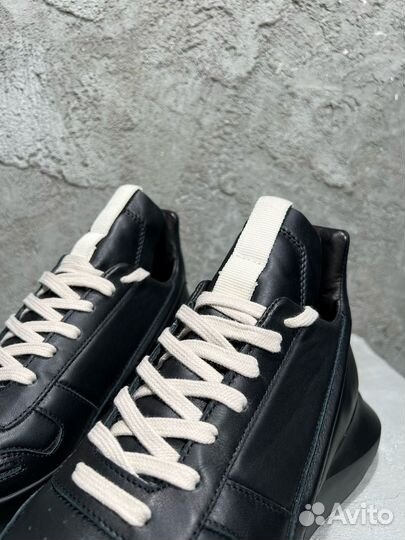 Кроссовки Rick Owens Geth Runner Black Sneakers