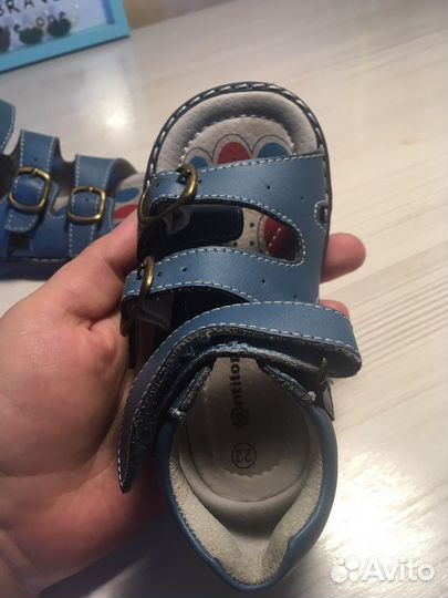 Ортопедические сандали,Натуральная кожа,22р
