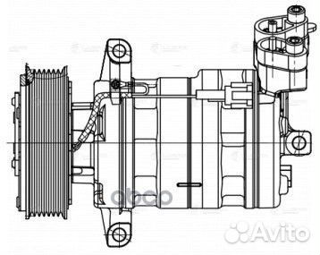 Компрессор кондиционера nissan tiida/note 06- 1.6