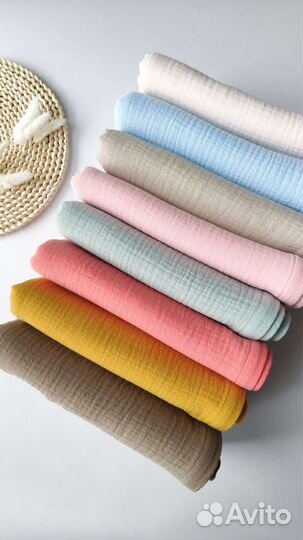 Муслиновые пеленки 90*120