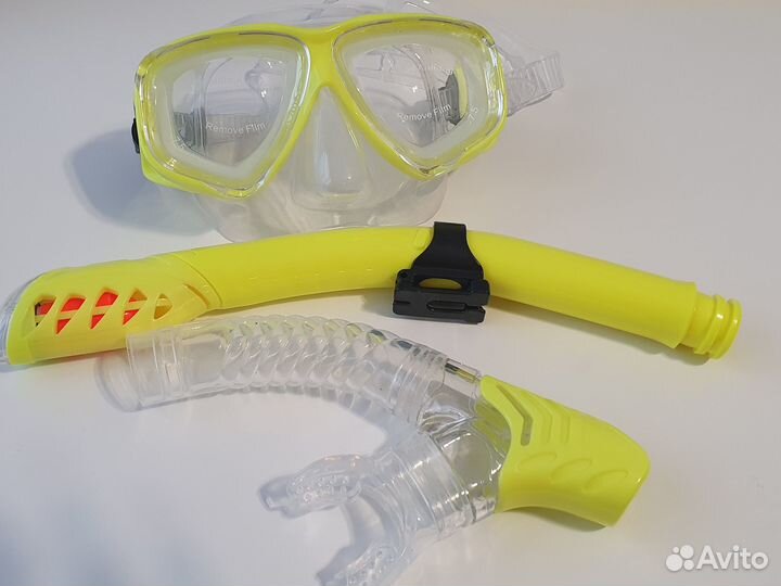 Маска с диоптриями линзы -7.5 и трубка Новые