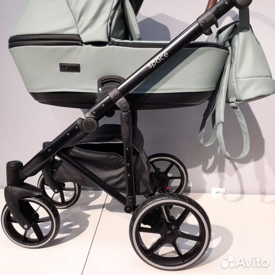 Коляска 2 в 1 цвет мятный