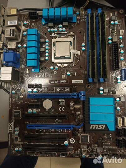 Intel Core i7-3770 + MSI Z77A-G43 + 16GBRam