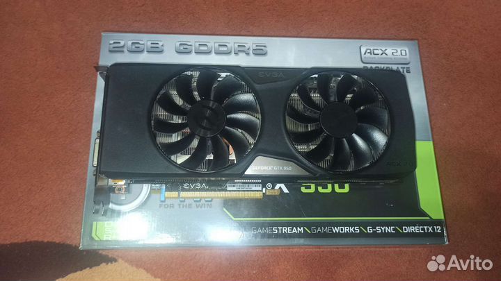 Видеокарта evga Geforce GTX 950 FTW ACX2.0
