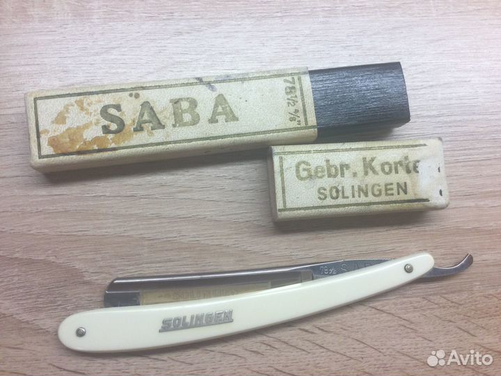 Опасная бритва Solingen Saba Gebr. Korte Редкость