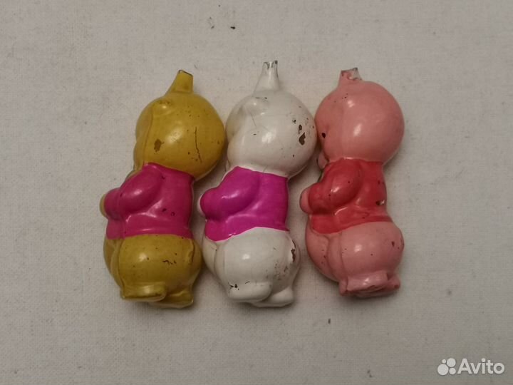 Елочные игрушки СССР Три поросенока