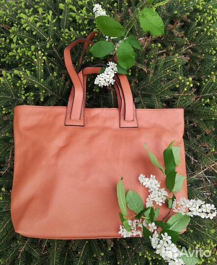 Новая кожаная женская бизнес-сумка